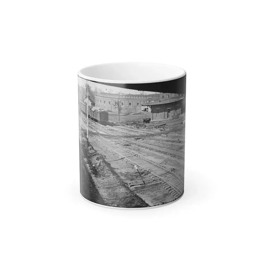 Atlanta, Georgia. Ruins of Depot, Blown Up on Sherman's Departure (U.S. Civil War) Color Changing Coffee Mug 11oz Default Title 11oz - Go Mug Yourself