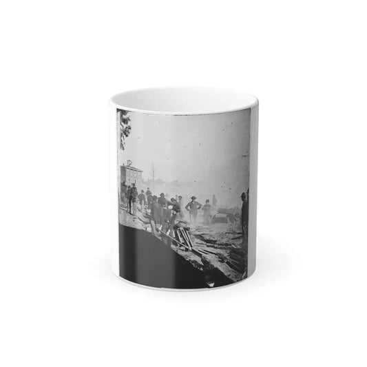 Atlanta, Georgia. Sherman's Men Destroying Railroad (U.S. Civil War) Color Changing Coffee Mug 11oz Default Title 11oz - Go Mug Yourself