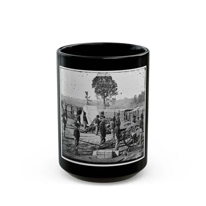 Atlanta, Georgia. Sherman's Men In Confederate Fort-2 (U.S. Civil War) Black Coffee Mug 15oz - Go Mug Yourself