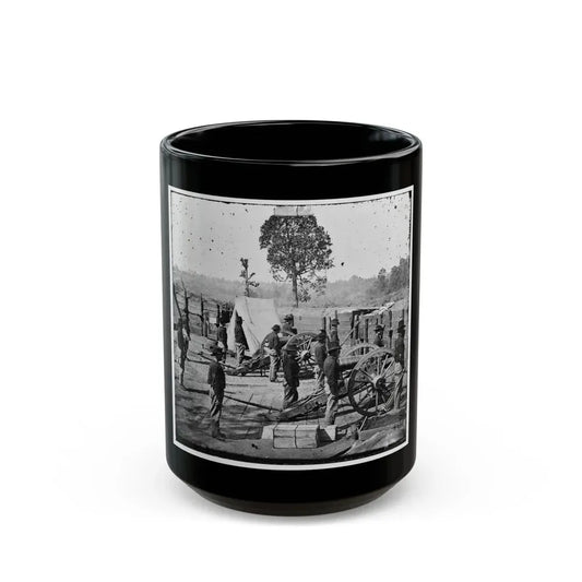 Atlanta, Georgia. Sherman's Men In Confederate Fort-2 (U.S. Civil War) Black Coffee Mug 15oz - Go Mug Yourself