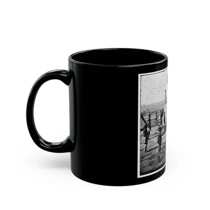 Atlanta, Georgia. Sherman's Men In Confederate Fort-2 (U.S. Civil War) Black Coffee Mug - Go Mug Yourself