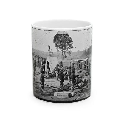 Atlanta, Georgia. Sherman's Men In Confederate Fort-2 (U.S. Civil War) White Coffee Mug 11oz - Go Mug Yourself