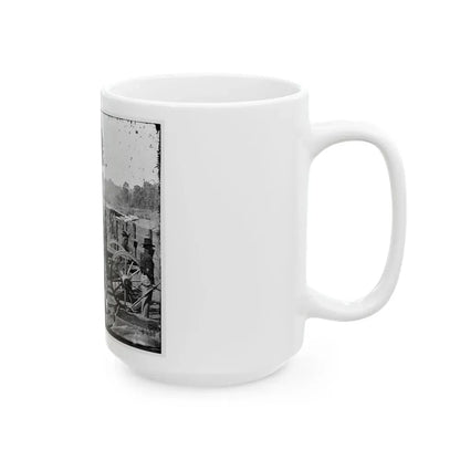 Atlanta, Georgia. Sherman's Men In Confederate Fort-2 (U.S. Civil War) White Coffee Mug - Go Mug Yourself