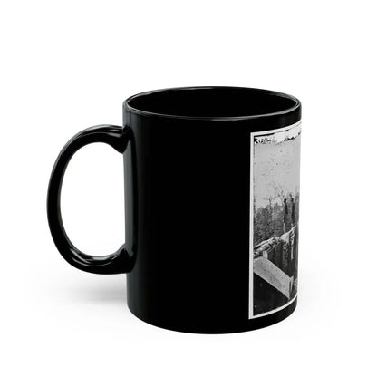 Atlanta, Georgia. Sherman's Men In Confederate Fort East Of Atlanta (U.S. Civil War) Black Coffee Mug - Go Mug Yourself