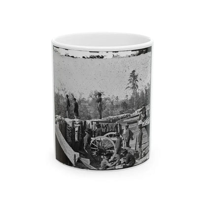 Atlanta, Georgia. Sherman's Men In Confederate Fort East Of Atlanta (U.S. Civil War) White Coffee Mug 11oz - Go Mug Yourself