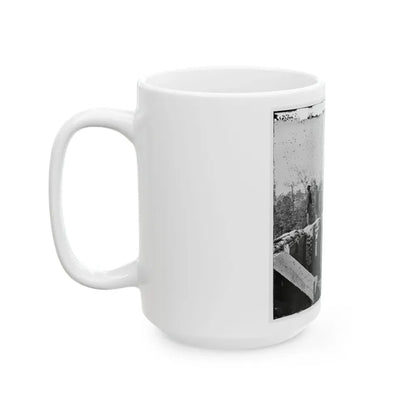 Atlanta, Georgia. Sherman's Men In Confederate Fort East Of Atlanta (U.S. Civil War) White Coffee Mug - Go Mug Yourself