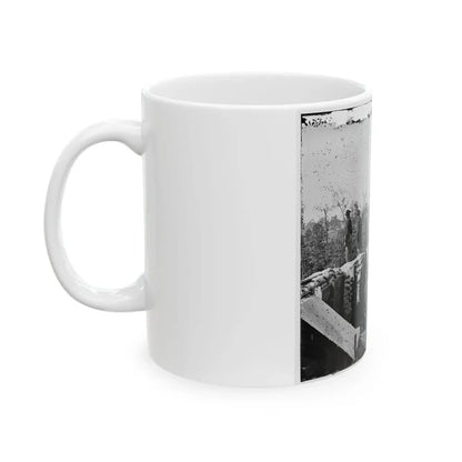 Atlanta, Georgia. Sherman's Men In Confederate Fort East Of Atlanta (U.S. Civil War) White Coffee Mug - Go Mug Yourself