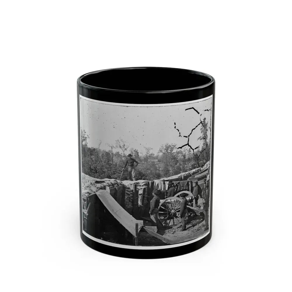 Atlanta, Georgia. Sherman's Men In Confederate Fort (U.S. Civil War) Black Coffee Mug 11oz - Go Mug Yourself