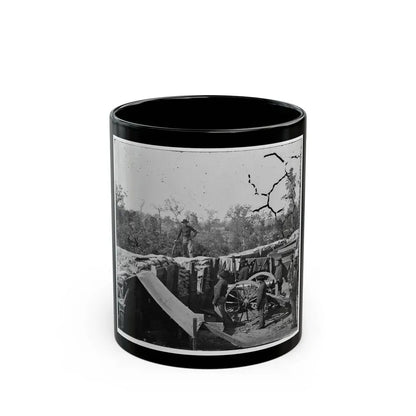 Atlanta, Georgia. Sherman's Men In Confederate Fort (U.S. Civil War) Black Coffee Mug 11oz - Go Mug Yourself