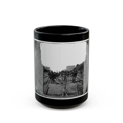 Atlanta, Georgia. Sherman's Men Tearing Up Railroad Track (U.S. Civil War) Black Coffee Mug 15oz - Go Mug Yourself