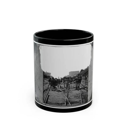 Atlanta, Georgia. Sherman's Men Tearing Up Railroad Track (U.S. Civil War) Black Coffee Mug - Go Mug Yourself
