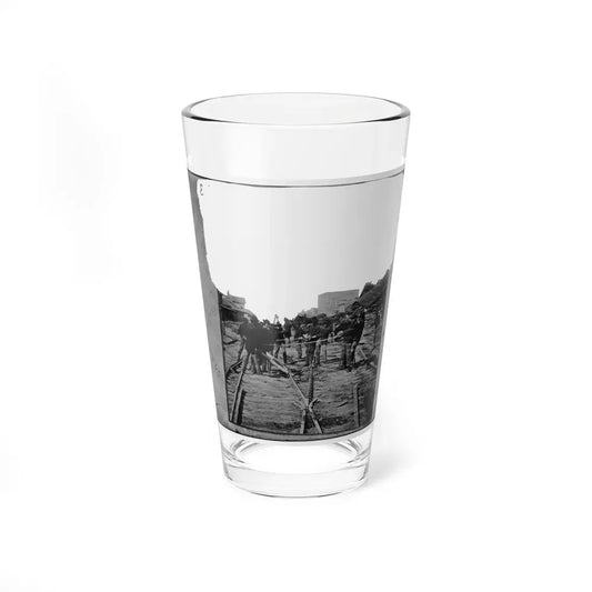 Atlanta, Georgia. Sherman's Men Tearing Up Railroad Track (U.S. Civil War) Pint Glass 16oz 16oz - Go Mug Yourself