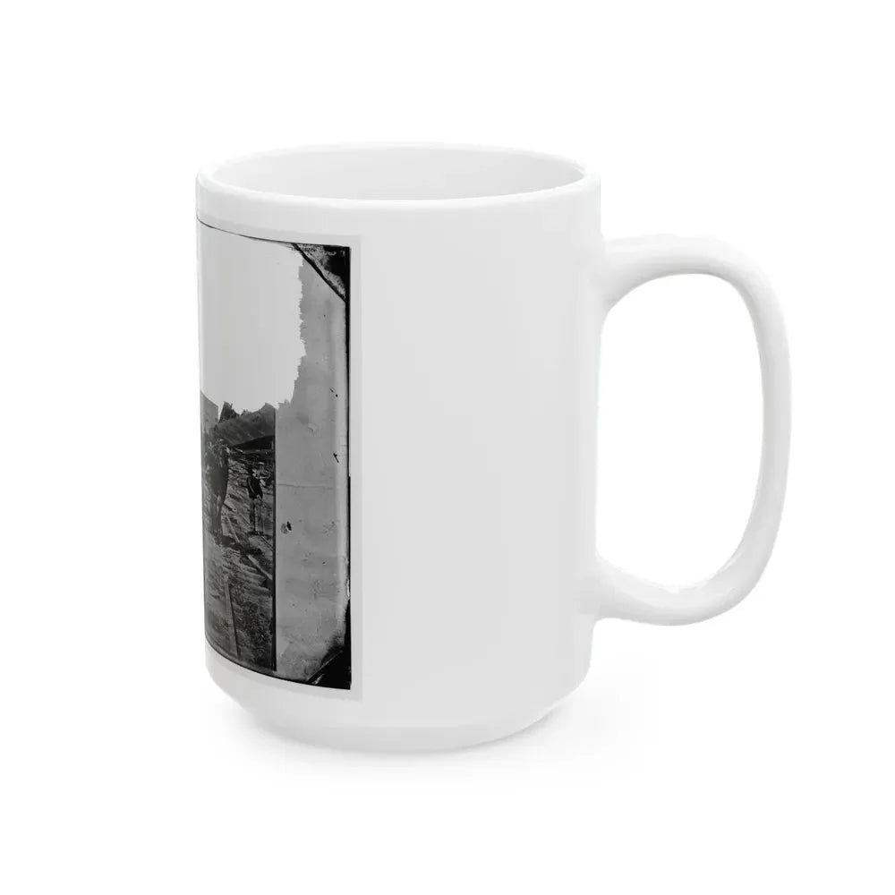 Atlanta, Georgia. Sherman's Men Tearing Up Railroad Track (U.S. Civil War) White Coffee Mug - Go Mug Yourself