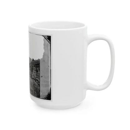 Atlanta, Georgia. Sherman's Men Tearing Up Railroad Track (U.S. Civil War) White Coffee Mug - Go Mug Yourself