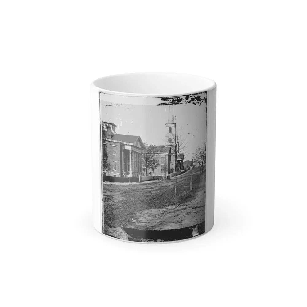Atlanta, Georgia. Street in Atlanta (House Next to Church Used as Sherman's Headquarters (U.S. Civil War) Color Changing Coffee Mug 11oz Default Title - Go Mug Yourself