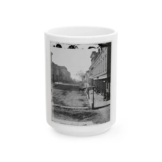 Atlanta, Georgia. Street View (U.S. Civil War) White Coffee Mug 15oz - Go Mug Yourself