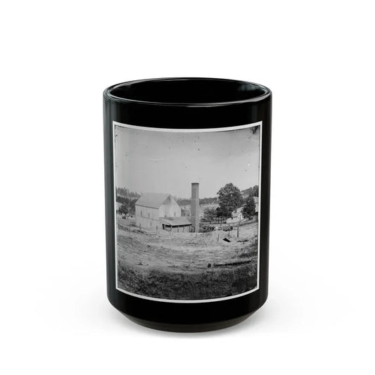 Atlanta, Georgia (Vicinity). Bomb-Proof Shelter (U.S. Civil War) Black Coffee Mug 15oz - Go Mug Yourself