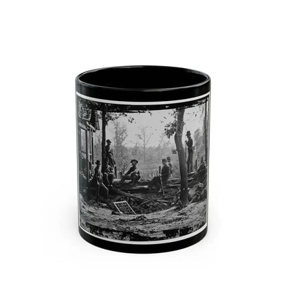 Atlanta, Georgia (Vicinity). Federal Pickets Before The City (U.S. Civil War) Black Coffee Mug 11oz - Go Mug Yourself
