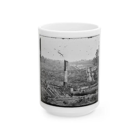 Atlanta, Georgia (Vicinity). Fortifications (U.S. Civil War) White Coffee Mug 15oz - Go Mug Yourself