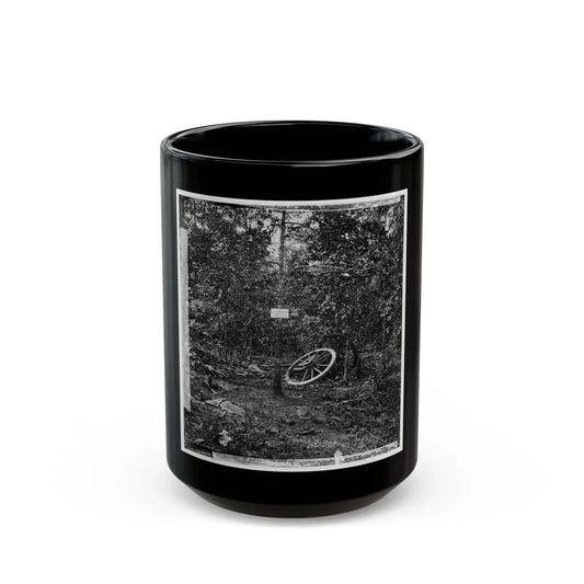 Atlanta, Georgia (Vicinity). Spot In Woods Where Gen. James B. Mcpherson Was Killed, July 22, 1864-2 (U.S. Civil War) Black Coffee Mug 15oz - Go Mug Yourself