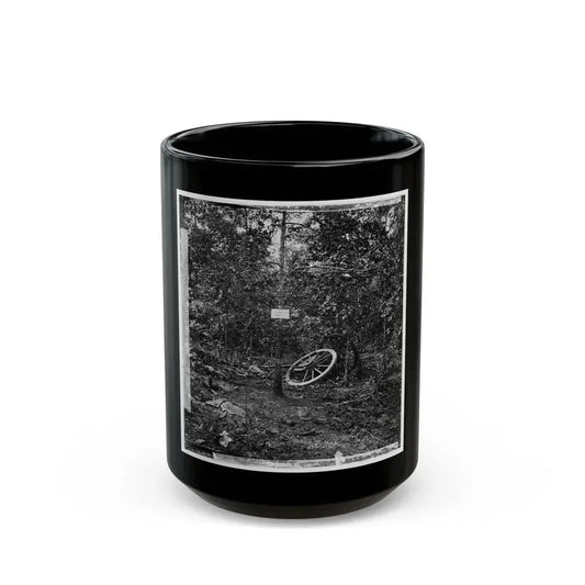 Atlanta, Georgia (Vicinity). Spot In Woods Where Gen. James B. Mcpherson Was Killed, July 22, 1864-2 (U.S. Civil War) Black Coffee Mug 15oz - Go Mug Yourself