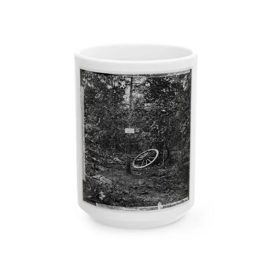 Atlanta, Georgia (Vicinity). Spot In Woods Where Gen. James B. Mcpherson Was Killed, July 22, 1864-2 (U.S. Civil War) White Coffee Mug 15oz - Go Mug Yourself
