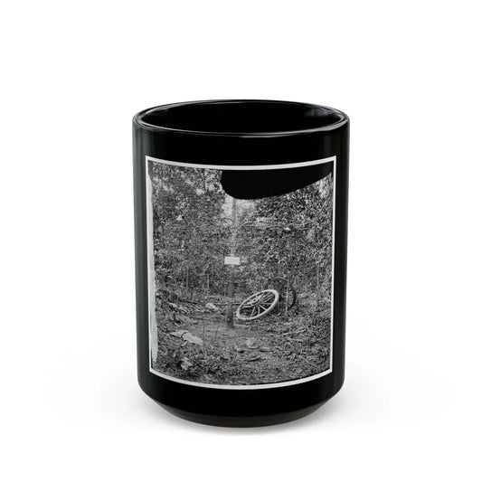 Atlanta, Georgia (Vicinity). Spot In Woods Where Gen. James B. Mcpherson Was Killed, July 22, 1864 (U.S. Civil War) Black Coffee Mug 15oz - Go Mug Yourself