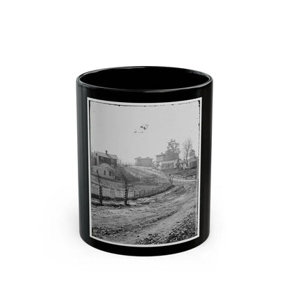Atlanta, Georgia (Vicinity). View Of Houses (U.S. Civil War) Black Coffee Mug 11oz - Go Mug Yourself