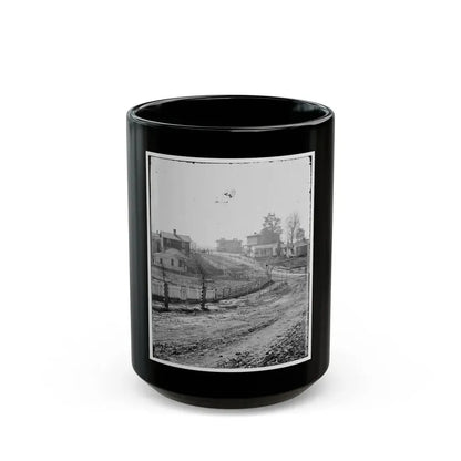 Atlanta, Georgia (Vicinity). View Of Houses (U.S. Civil War) Black Coffee Mug 15oz - Go Mug Yourself