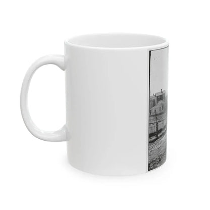 Atlanta, Georgia (Vicinity). View Of Houses (U.S. Civil War) White Coffee Mug - Go Mug Yourself