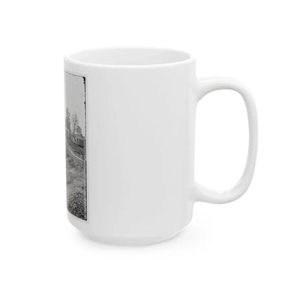 Atlanta, Georgia (Vicinity). View Of Houses (U.S. Civil War) White Coffee Mug - Go Mug Yourself