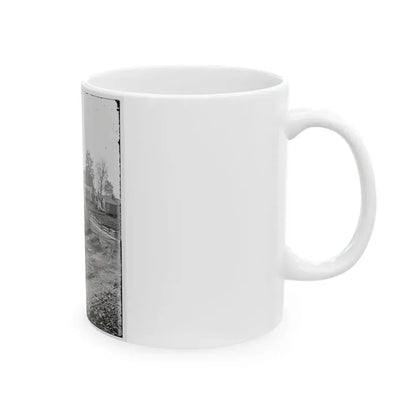 Atlanta, Georgia (Vicinity). View Of Houses (U.S. Civil War) White Coffee Mug - Go Mug Yourself