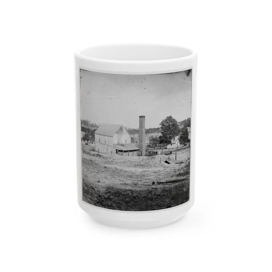 Atlanta, Georgia (Vicinity). Bomb-Proof Shelter (U.S. Civil War) White Coffee Mug-15oz-Go Mug Yourself