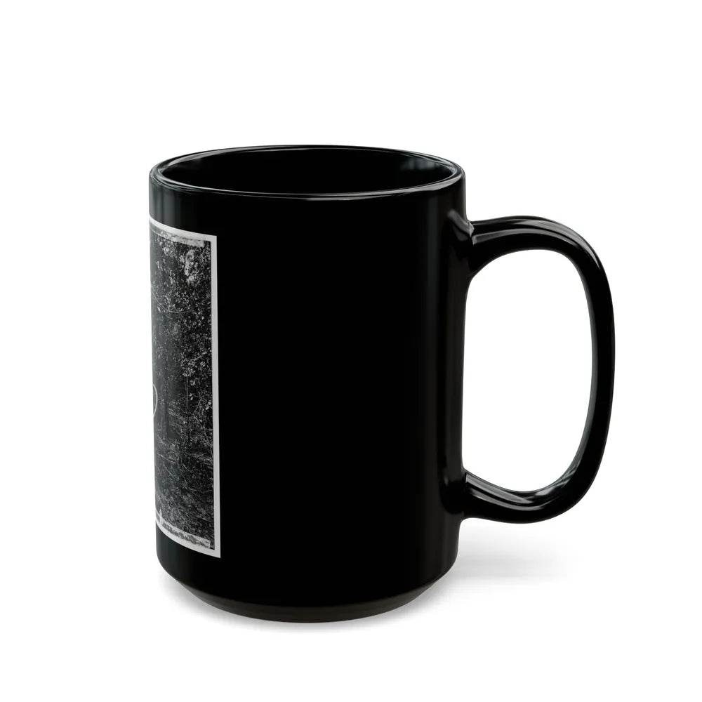 Atlanta, Georgia (Vicinity). Spot In Woods Where Gen. James B. Mcpherson Was Killed, July 22, 1864-2 (U.S. Civil War) Black Coffee Mug-Go Mug Yourself