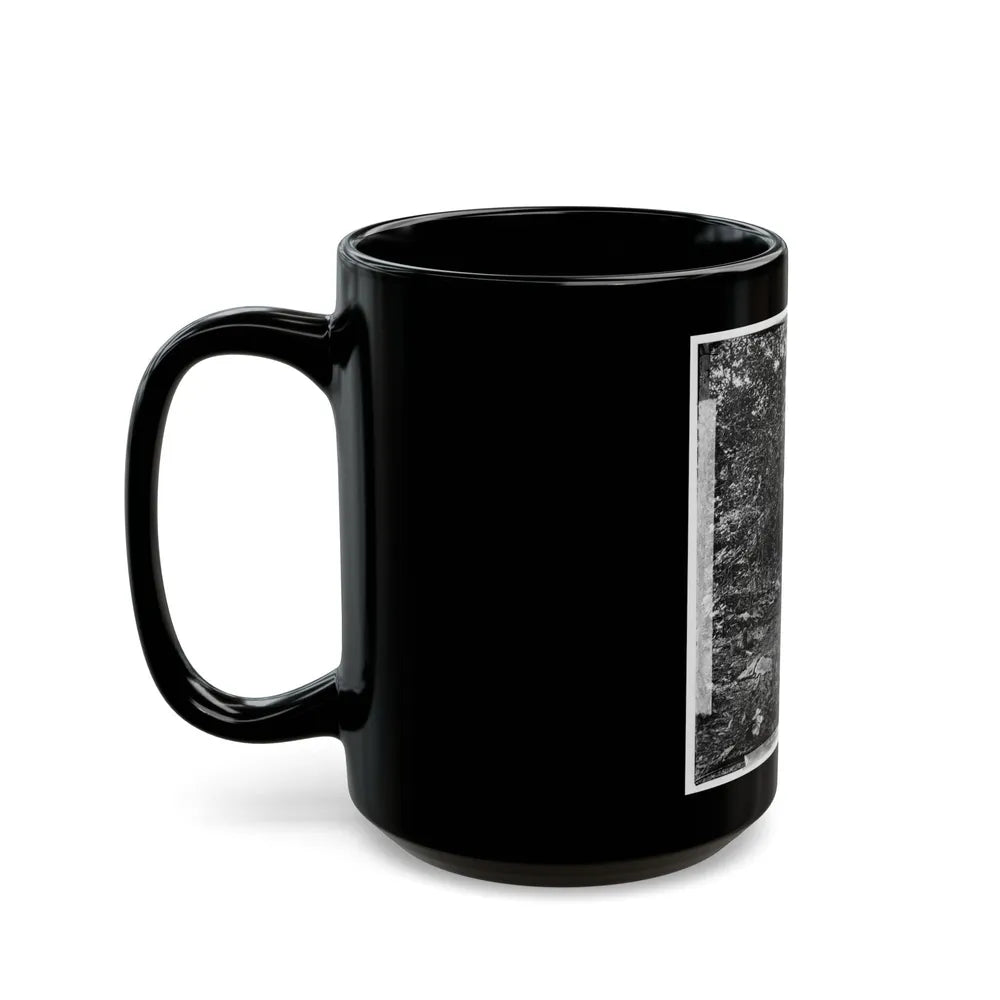 Atlanta, Georgia (Vicinity). Spot In Woods Where Gen. James B. Mcpherson Was Killed, July 22, 1864-2 (U.S. Civil War) Black Coffee Mug-Go Mug Yourself