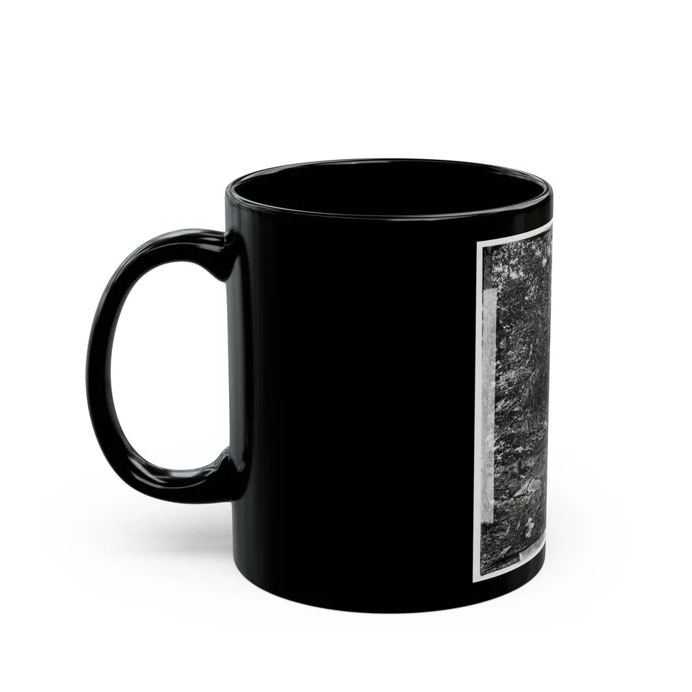 Atlanta, Georgia (Vicinity). Spot In Woods Where Gen. James B. Mcpherson Was Killed, July 22, 1864-2 (U.S. Civil War) Black Coffee Mug-Go Mug Yourself