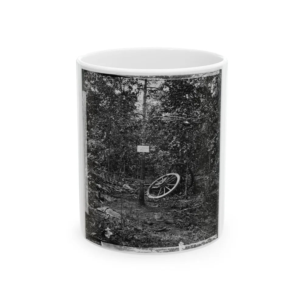 Atlanta, Georgia (Vicinity). Spot In Woods Where Gen. James B. Mcpherson Was Killed, July 22, 1864-2 (U.S. Civil War) White Coffee Mug-11oz-Go Mug Yourself