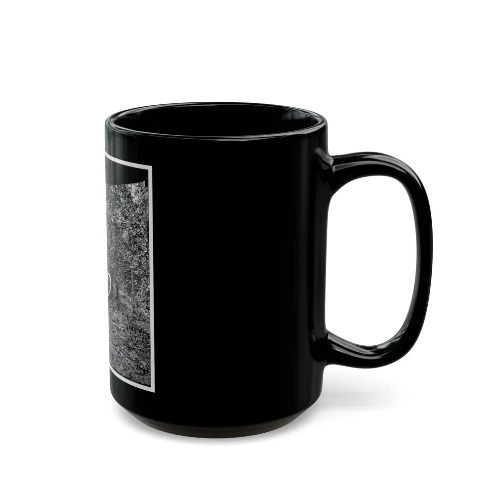 Atlanta, Georgia (Vicinity). Spot In Woods Where Gen. James B. Mcpherson Was Killed, July 22, 1864 (U.S. Civil War) Black Coffee Mug-Go Mug Yourself