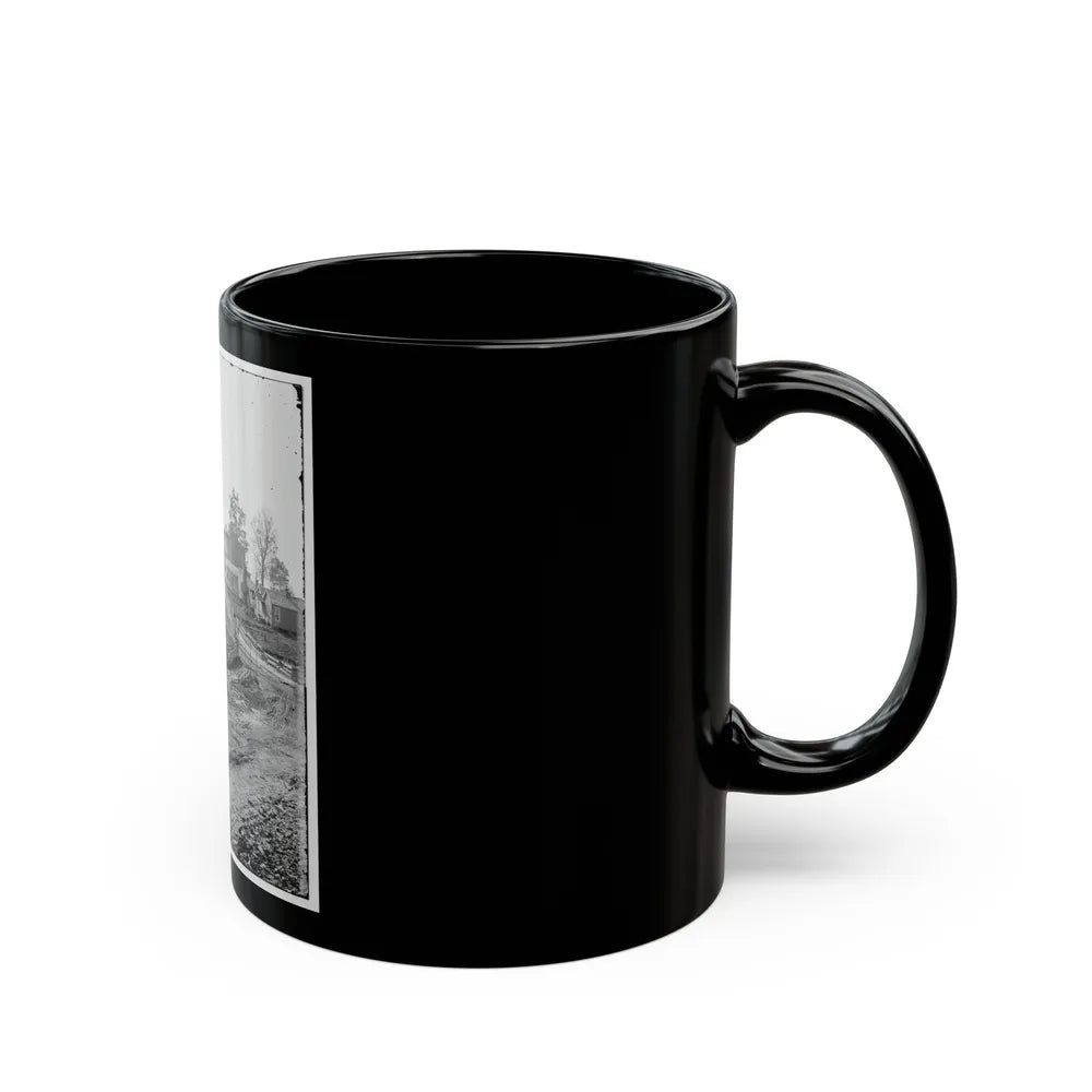 Atlanta, Georgia (Vicinity). View Of Houses (U.S. Civil War) Black Coffee Mug-Go Mug Yourself