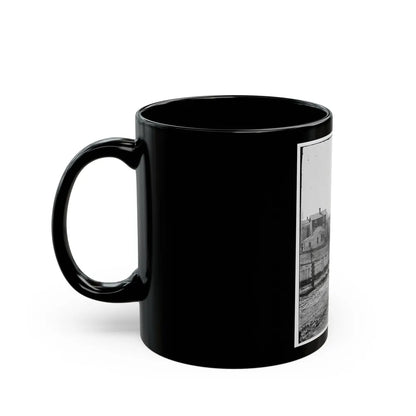 Atlanta, Georgia (Vicinity). View Of Houses (U.S. Civil War) Black Coffee Mug-Go Mug Yourself