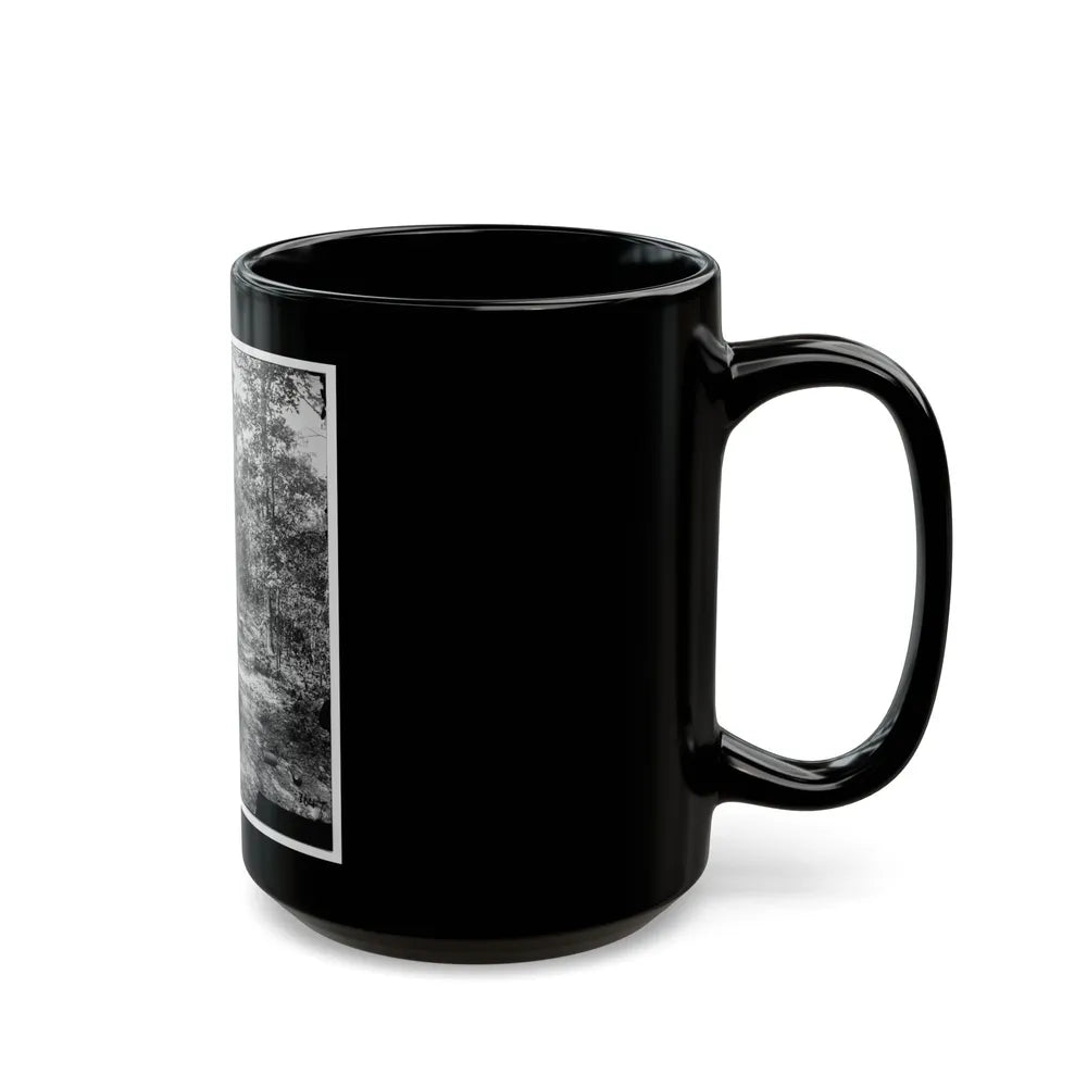 Atlanta, Georgia (Vicinity). Woods Where Gen. James B. Mcpherson Was Killed, July 22, 1864 (U.S. Civil War) Black Coffee Mug-Go Mug Yourself