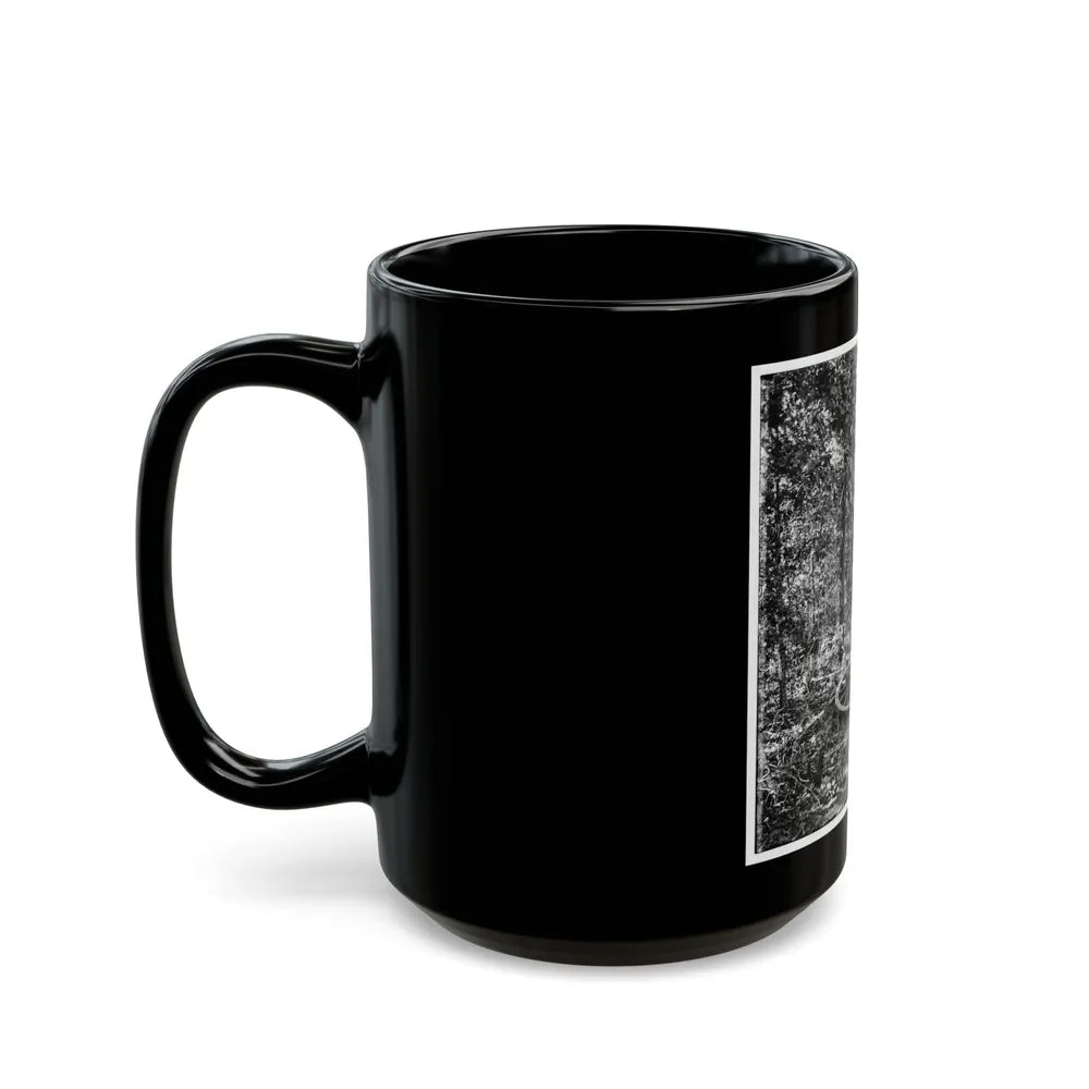 Atlanta, Georgia (Vicinity). Woods Where Gen. James B. Mcpherson Was Killed, July 22, 1864 (U.S. Civil War) Black Coffee Mug-Go Mug Yourself