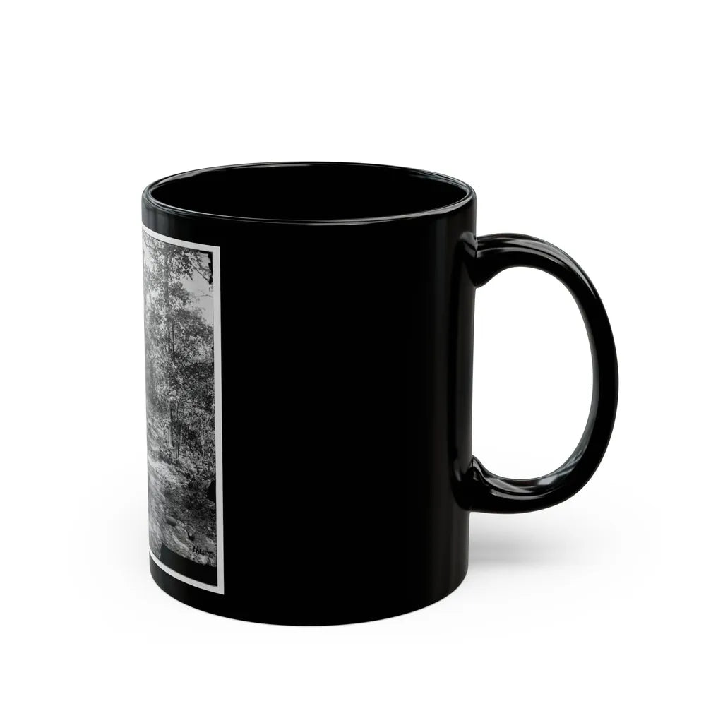 Atlanta, Georgia (Vicinity). Woods Where Gen. James B. Mcpherson Was Killed, July 22, 1864 (U.S. Civil War) Black Coffee Mug-Go Mug Yourself