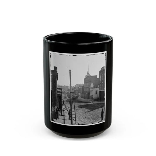 Atlanta, Georgia. View On Marietta Street (U.S. Civil War) Black Coffee Mug 15oz - Go Mug Yourself