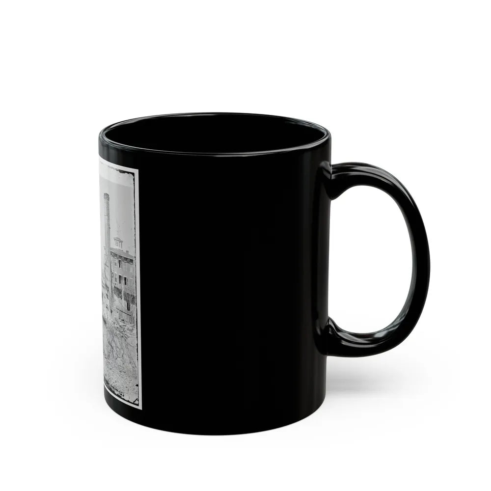 Atlanta, Georgia. Burned Building (U.S. Civil War) Black Coffee Mug-Go Mug Yourself