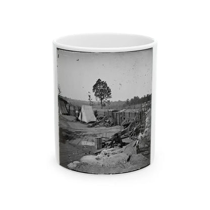 Atlanta, Georgia. Confederate Fort In Front Of Atlanta-2 (U.S. Civil War) White Coffee Mug-11oz-Go Mug Yourself