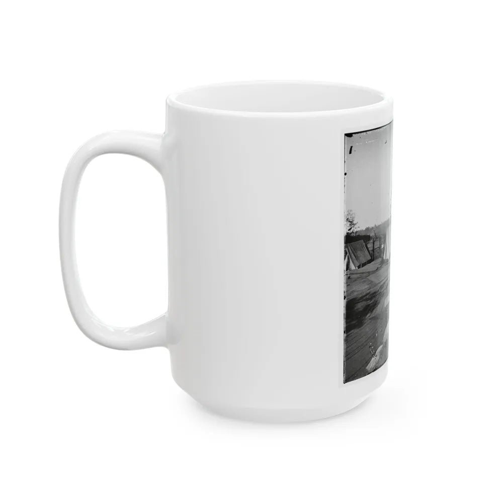 Atlanta, Georgia. Confederate Fort In Front Of Atlanta-2 (U.S. Civil War) White Coffee Mug-Go Mug Yourself