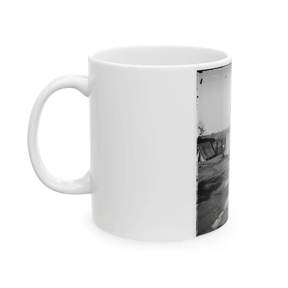 Atlanta, Georgia. Confederate Fort In Front Of Atlanta-2 (U.S. Civil War) White Coffee Mug-Go Mug Yourself