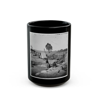 Atlanta, Georgia. Confederate Fort In Front Of Atlanta-3 (U.S. Civil War) Black Coffee Mug-15oz-Go Mug Yourself