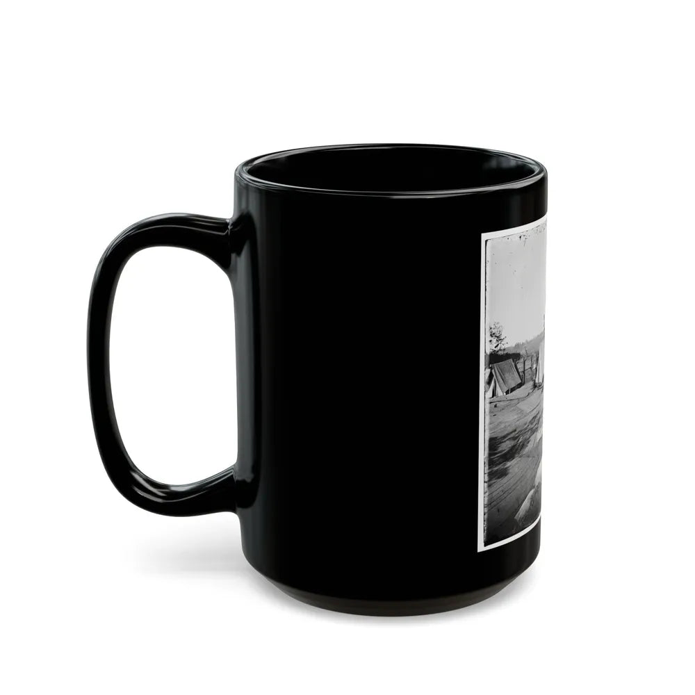 Atlanta, Georgia. Confederate Fort In Front Of Atlanta-3 (U.S. Civil War) Black Coffee Mug-Go Mug Yourself